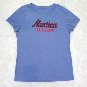 Nautica Sail Team Blue Tshirt Size L